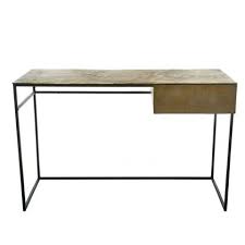 Pols Potten Bureau Aluminium 120 X 75 5 Cm Koper Tafel Bureau Bureau Potten