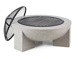 Zahradni Ohniste S Grilovacim Rostem Brasero Pierre Reconstituee Pierre Artificielle