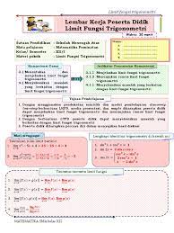 Check spelling or type a new query. Lkpd Limit Fungsi Trigonometri