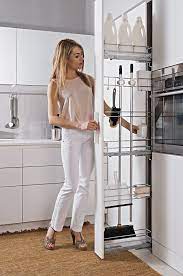 M 15 Side Pull Out Broom Holder Unit Porta Scopa Arredamento Lavanderia Arredo Interni Cucina