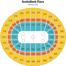 Breakdown Of The Canadian Tire Centre Seating Chart Ottawa