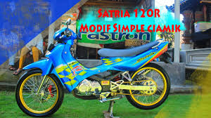 Body set ktm 250 thn 2015 2, shock depan klx replika 3. Satria 120r Modif Simple Youtube