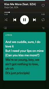 Listen The New Song Kiss Me More Only On Spotify For Free An Immersive Guide By Loveaesthetic