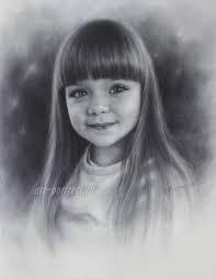 In addition, the kid is carried away and does not bother his mother while she does her business. Children Portrait Drawing By Professional Artist