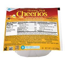 What is the nutritional content of cheerios? Amazon Com Honey Nut Cheerios Cereal Single Serve Bowl 1 Oz Pack Of 96 Breakfast Cereals