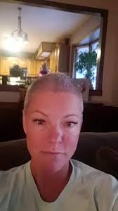 girlswithshaves #liberating #ShaveItOff #grayhair #shavedhead