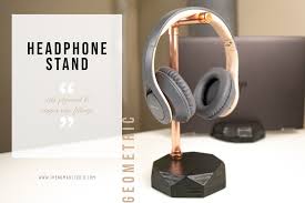 Diy stylish, simple gamer's headphone stand materials: Diy Geometric Headphone Stand The Nomad Studio