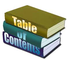 Table of content alerts