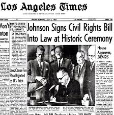 Title vii of the civil rights act of 1964. Retronewsnow Ø¹Ù„Ù‰ ØªÙˆÙŠØªØ± On July 2 1964 President Lyndon B Johnson Signed Into Law The Historic Civil Rights Act Of 1964 Which Prohibited Racial Discrimination In Employment And Education And Outlawed Racial