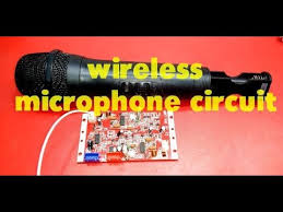 The receiver coil is 12 turns, 6cm diameter of #18awg magnet wire. Wireless Microphone Circuit Youtube