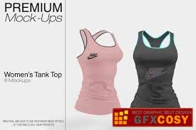 Featuring a female model with front and back views. Women S Tank Top Mockup Pack Creativemarket Free Download Photoshop Vector Stock Image Via Zippyshare Torrent From All Source In The World