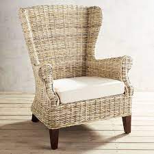 Wicker chairs for every need: Loxley Wicker Wingback Chair Pier 1 Imports Wingback Chair Wicker Chairs Furniture