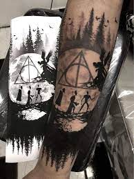 Pin By Anton Sandgren On Wizarding World Harry Potter Tattoo Sleeve Harry Potter Tattoos Hogwarts Tattoo