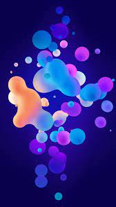 I Like The Way The Colors Pop Out From The Blue Background And How It Reminds Me Of A Lava Lamp Bubbles Wallpaper Iphone Colors Iphone Wallpaper
