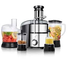 Goplus Juice Extractor 5 In 1 For Fruit Vegetable And Meat W Blender Chopper Grinder And Food Proce Food Processor Recipes Juicer Machine Centrifugal Juicer