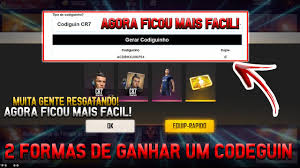 Novos códigos de resgate para free fire atualizados. Gerador De Codeguin Ta Em Alta Veja 2 Jeitos De Ganhar Um Codigo D Free Fire Ganhei 1 Youtube