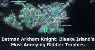 Riddles on bleake island guide for batman: Batman Arkham Knight Bleake Island S Most Annoying Riddler Trophies Batman Arkham Knight Arkham Knight Batman Arkham