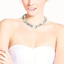 AeraVida Oval White Mother of Pearl with Rainbow Seed Beads Clustered Chunky Choker Necklace - Product from Amazon.com