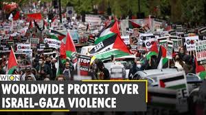 A public demonstration or organized effort to show disapproval about something, especially a governmental policy or prac. Worldwide Protest Against Israel Over Gaza Violence Youtube