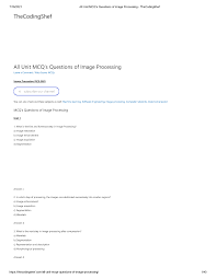 All Unit Mcq S Questions Of Digital And Social Media All Unit Mcq S Questions Of Image Processing Studocu