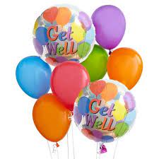 Cheer up a sick friend or loved one with these bright and beautiful get well soon balloons! Get Well Soon Balloon Bouquet At Send Flowers