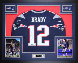 Find great deals on ebay for new england patriots jersey tom brady. Tom Brady Autographed And Framed Navy Patriots Jersey