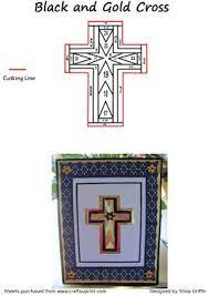 Whatever your level of folding ability, you'll be able to find suitable patterns here. Black And Gold Cross Iris Folding Pattern Cup193264 262 Craftsuprint