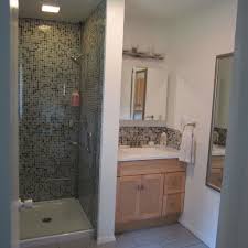 A shower curtain that moves back and forth saves space over a glass door that moves in and out. Pin On Awesome Bathrooms