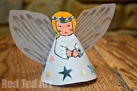 Uploaded by oma lebsack from public domain that can find it from google or other. Paper Angel Printable Red Ted Art Make Crafting With Kids Easy Fun