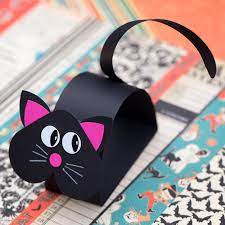 Leave one end open for stuffing. How To Make A Paper Bobble Head Black Cat Craft