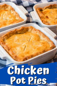 Individual Chicken Pot Pies Made With Pie Crust Makes 3 Pot Pies Recipe In 2020 Chicken Pot Pie Chicken Pot Recipe Chicken Pot