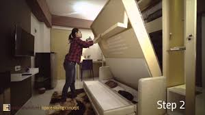 A standard one bedroom apartment located throughout the complex and is available on the first and. Creano Space Saving Concept For 1 Bedroom Studio Type Apartment Youtube