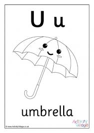 When it gets too hot to play outside, these summer printables of beaches, fish, flowers, and more will keep kids entertained. Letter U Colouring Pages
