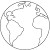 White Simple Earth Clipart