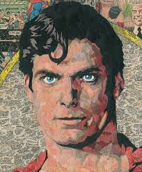 Christopher Reeve Superman Comic Collage