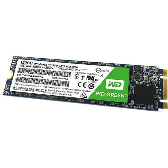 حافظه SSD وسترن دیجیتال مدل Green M2 ظرفیت ۱۲۰ گیگابایت