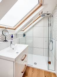 And the first thing to notice here is that it is placed along the sloped ceiling because you won't need to stand. 17 Shower Room With Sloping Ceiling Ideas Loft Bathroom Shower Room Attic Bathroom