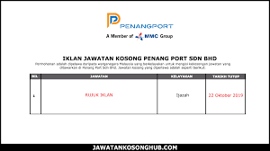 Kami akan membantu anda mencari penang's best jobs and we include related job information like salaries. Jawatan Kosong Terkini Penang Port Sdn Bhd