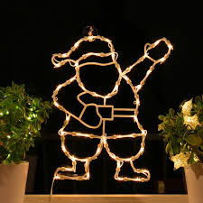 Fenster Silhouette Weihnachten 50cm Weihnachtsdeko Fensterbilder Beleuchtet Weihnachtsbeleuchtung Innen Fensterdeko Zum Aufhängen