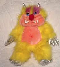1987 Vintage Little Yellow Silver Meathead Monster My Pet Hairy 80 S Plush Toy Toys Vintage Toys Plush Toy