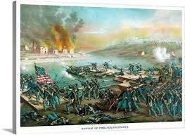 Vintage Civil War Print Of The Battle Of Fredericksburg Wall Art Canvas Prints Framed Prints Wall Peels Great Big Canvas