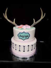 Welcome Baby Antler Cake Baby Shower Cakes Girl Deer Baby Shower Cake Birthday Cakes For Teens