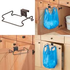 This Over Cabinet Plastic Bag Holder Works Perfectly In The Kitchen Or Pantry Simply Hang The Durable Steel Brack Cabinet Doors Bag Holder Plastic Bag Holders