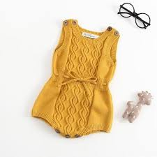 autumn newborn baby girls boys romper knitted wool yellow grey color twisted overall jumpsuit for ba 2020 kisa tulumlar yenidogan kiz bebek oglan cocugu kiyafetleri