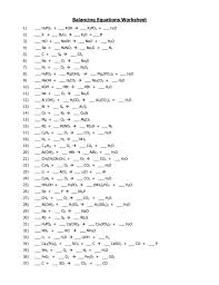 This group of sheets really focuses on. 30 Balancing And Types Of Reactions Worksheet Worksheet Project List Dubai Khalifa