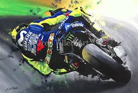 Valentino Rossi Limited Edition Art Print From Original Etsy In 2020 Valentino Rossi Limited Edition Art Limited Edition Art Print