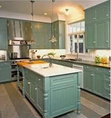 How Pretty Using Annie Sloan Duck Egg Blue To Refinish This Kitchen Lollie Grey Blue Kitchen Kitchen Inspirations Kitchen Design
