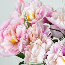 Wedding silk flowers since nothing screams celebration like flowers, we are always at your service with our collection of wedding silk flowers. 12 Silk Peony Bushes Wedding Flowers Peonies Bouquets Wholesale Centerpieces Ebay