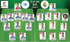 Official Line Up Alaves Vs Real Madrid Besoccer