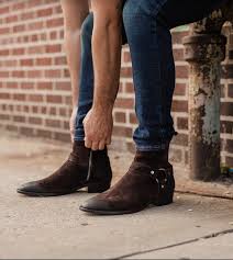 Unfollow timberland brown chelsea boots to stop getting updates on your ebay feed. Harness Dark Brown Suede Chelsea Boots Men Outfit Mens Boots Fashion Harness Boots Men